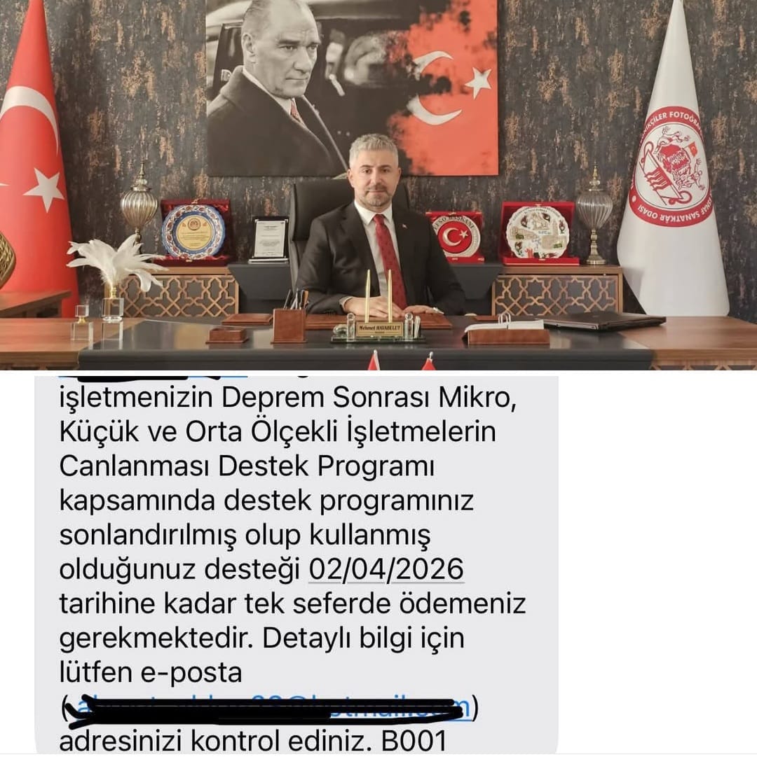 “KOSGEB Deprem Kredileri’nde Peşin ödeme Esnafı Zorlar”